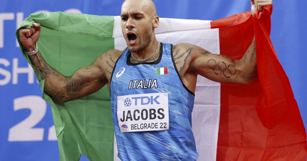 Marcel Jacobs campeón del mundo indoor en 60 metros y nuevo récord europeo en 6" 41